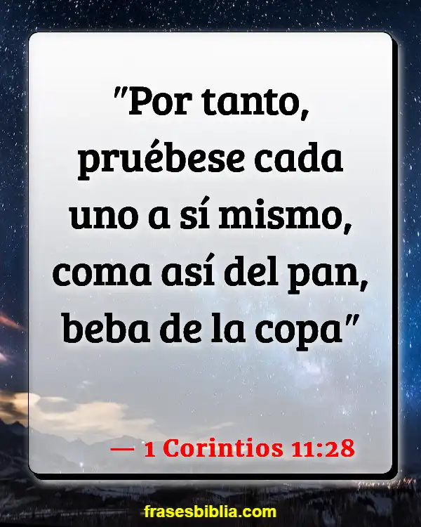 Versículos De La Biblia Última cena (1 Corintios 11:28)