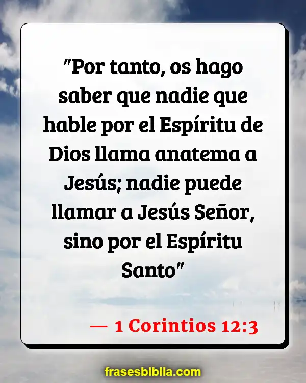 Versículos De La Biblia Usar malas palabras (1 Corintios 12:3)