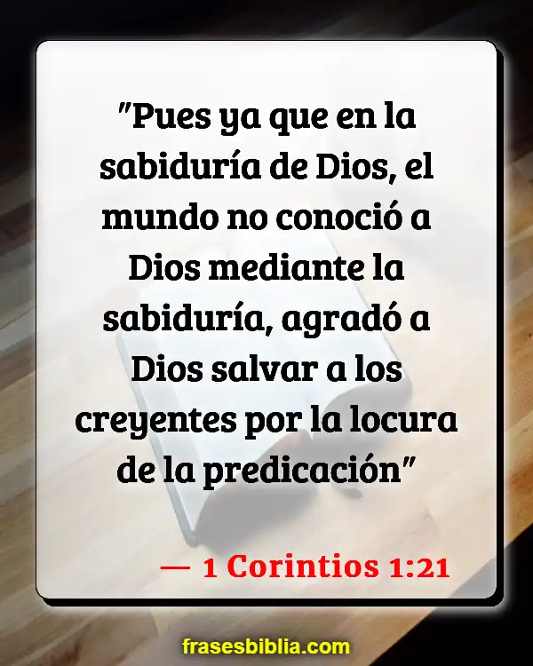 Versículos De La Biblia Ceguera (1 Corintios 1:21)