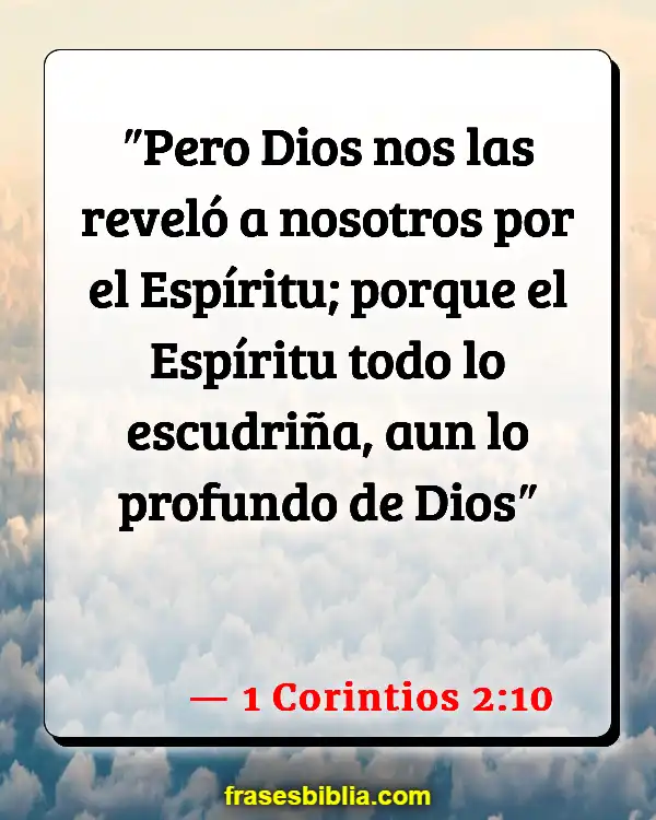 Versículos De La Biblia Sí, sé sí. (1 Corintios 2:10)