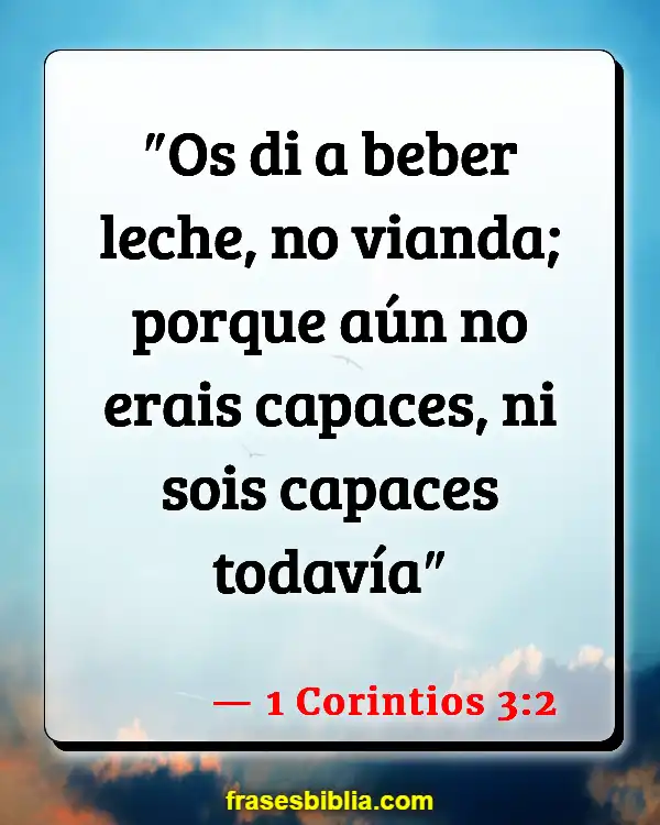 Versículos De La Biblia Mundanería (1 Corintios 3:2)
