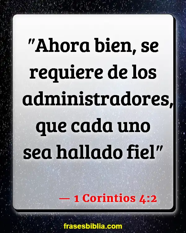 Versículos De La Biblia Alentador (1 Corintios 4:2)