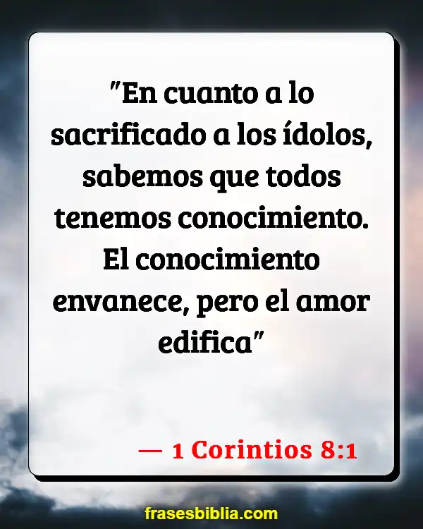 Versículos De La Biblia Desunión (1 Corintios 8:1)