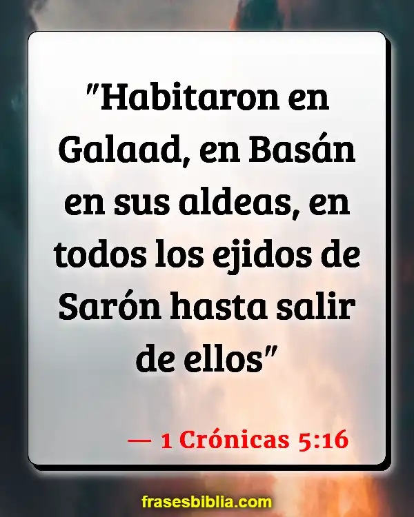 Versículos De La Biblia La rosa de Sharon (1 Crónicas 5:16)