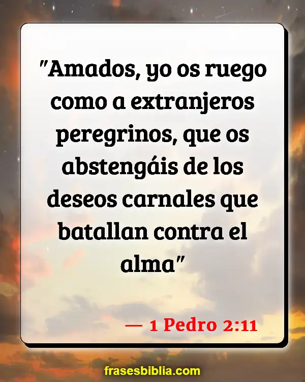 Versículos De La Biblia Abnegación (1 Pedro 2:11)