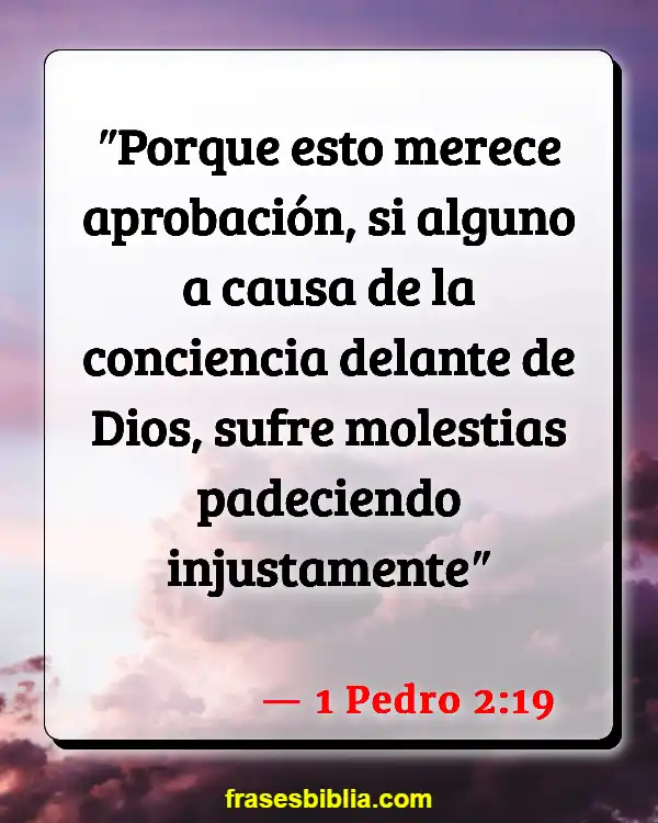 Versículos De La Biblia Hablando de dolor (1 Pedro 2:19)