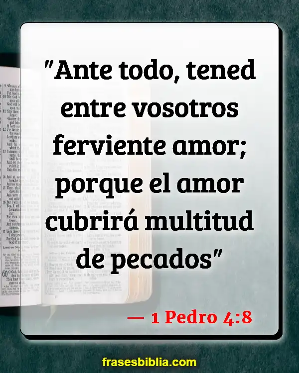 Versículos De La Biblia Marido y mujer peleando (1 Pedro 4:8)