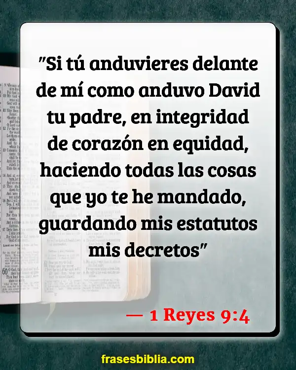 Versículos De La Biblia Integridad (1 Reyes 9:4)