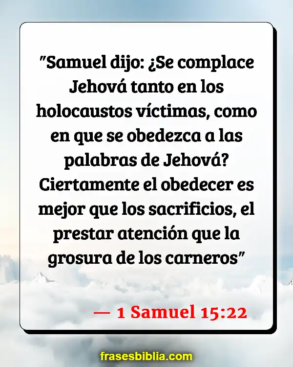 Versículos De La Biblia Adoración en la iglesia (1 Samuel 15:22)