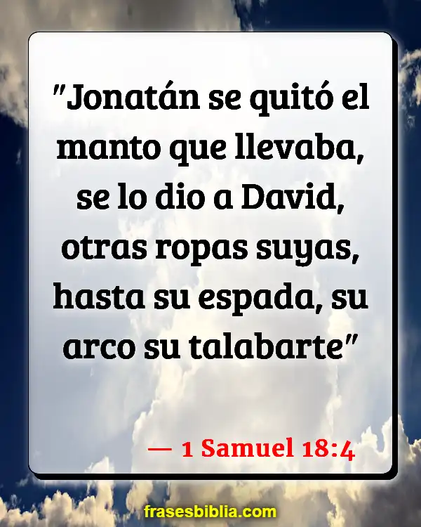 Versículos De La Biblia Homosexualmente (1 Samuel 18:4)
