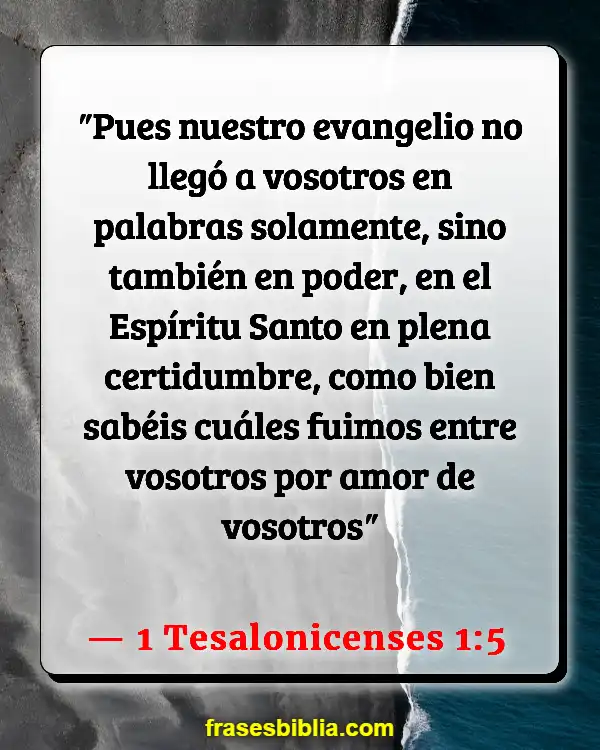 Versículos De La Biblia Batalla (1 Tesalonicenses 1:5)