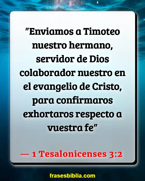 Versículos De La Biblia Amarnos unos a otros (1 Tesalonicenses 3:2)