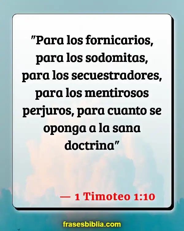 Versículos De La Biblia Ser agraviado (1 Timoteo 1:10)