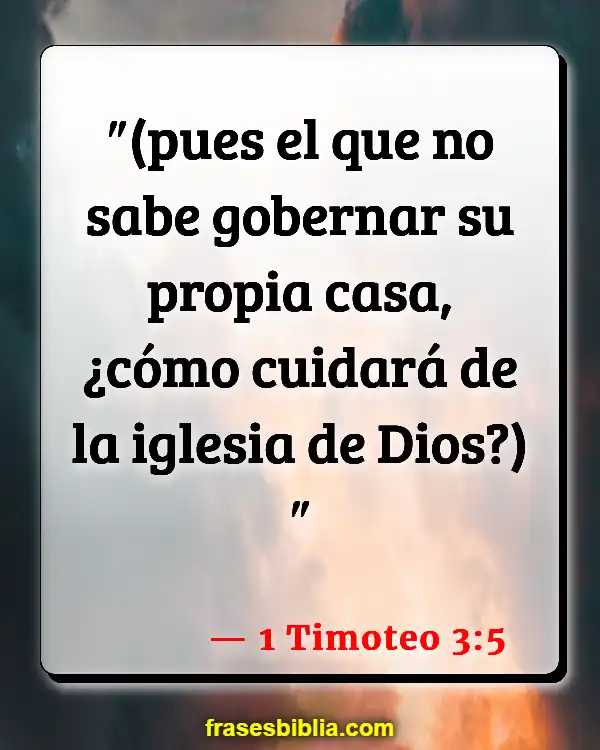 Versículos De La Biblia Amar a mi familia (1 Timoteo 3:5)