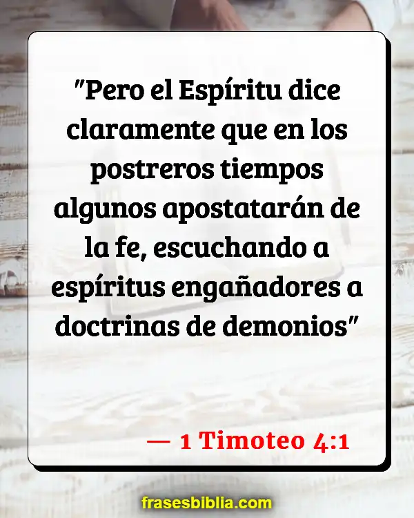 Versículos De La Biblia Desprenderse (1 Timoteo 4:1)