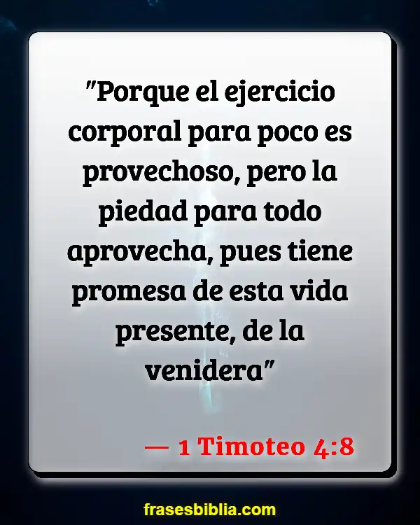 Versículos De La Biblia Haciendo ejercicio (1 Timoteo 4:8)
