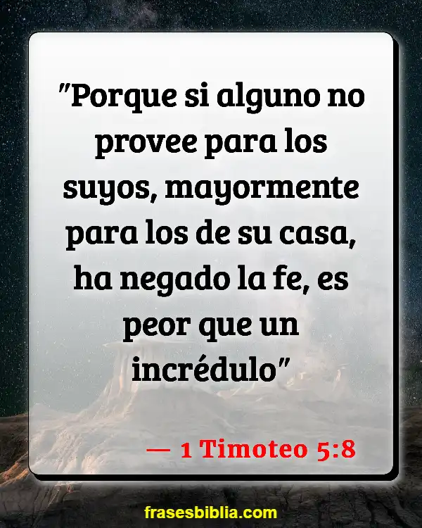 Versículos De La Biblia Obras (1 Timoteo 5:8)
