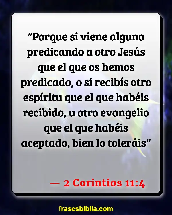 Versículos De La Biblia Justicia social (2 Corintios 11:4)