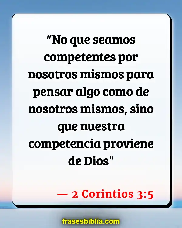 Versículos De La Biblia Triunfo (2 Corintios 3:5)