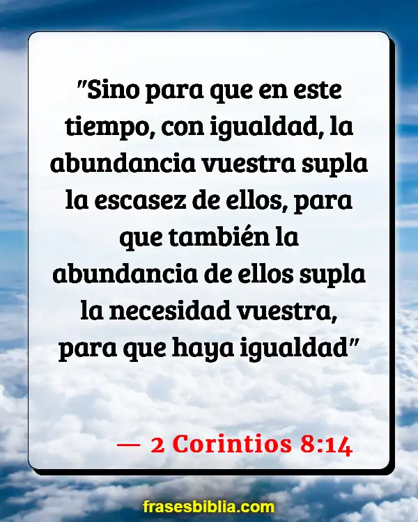 Versículos De La Biblia Oferta y demanda (2 Corintios 8:14)