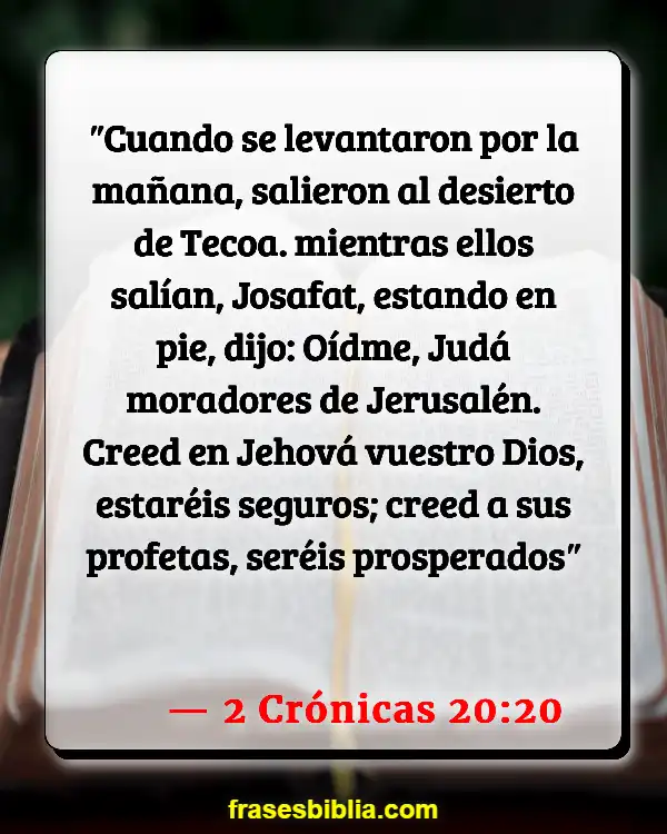 Versículos De La Biblia Intercambio (2 Crónicas 20:20)