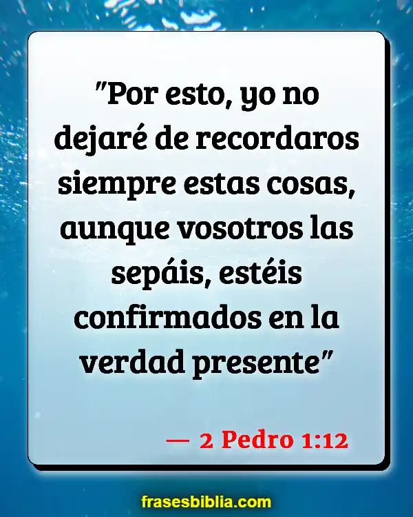 Versículos De La Biblia Homicidio involuntario (2 Pedro 1:12)