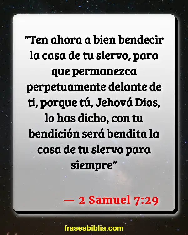 Versículos De La Biblia Bienvenido a casa (2 Samuel 7:29)