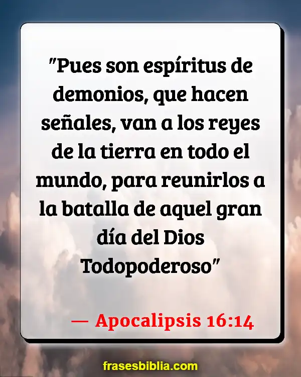 Versículos De La Biblia Hablando con los muertos (Apocalipsis 16:14)