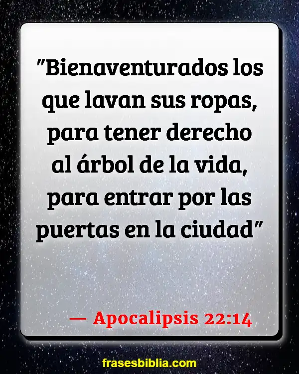 Versículos De La Biblia Influencias negativas (Apocalipsis 22:14)