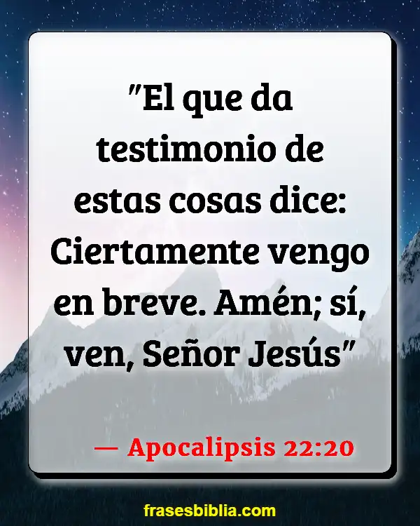 Versículos De La Biblia Sangre (Apocalipsis 22:20)