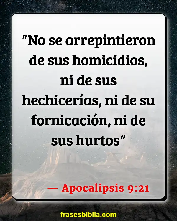 Versículos De La Biblia Usar drogas (Apocalipsis 9:21)