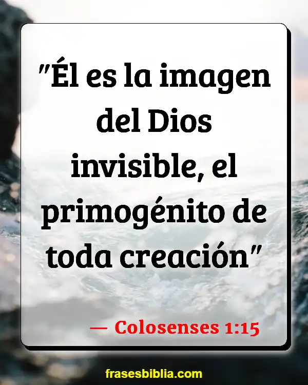 Versículos De La Biblia Nosotros como creación de Dios (Colosenses 1:15)