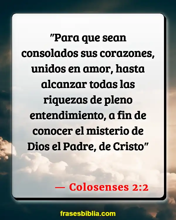 Versículos De La Biblia Oferta y demanda (Colosenses 2:2)