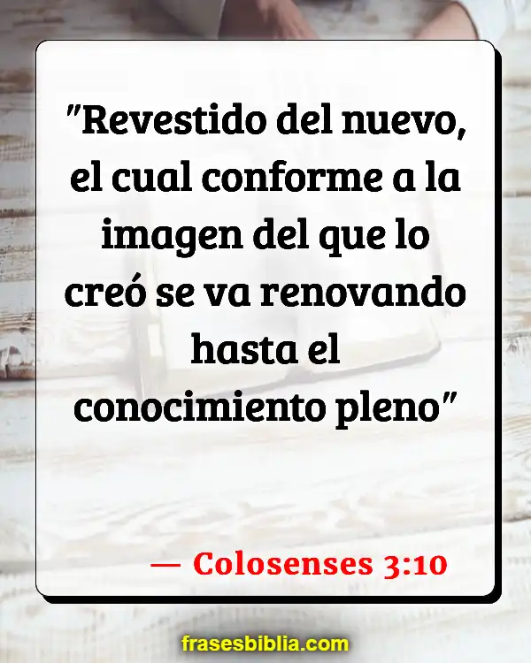 Versículos De La Biblia Abnegación (Colosenses 3:10)