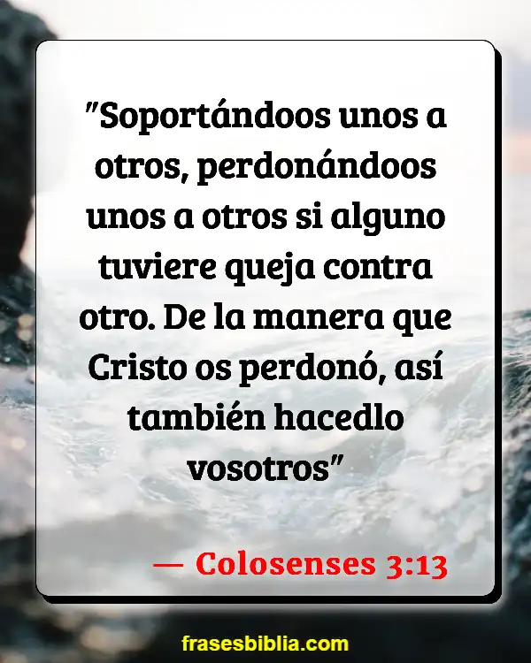 Versículos De La Biblia Falta de perdón (Colosenses 3:13)