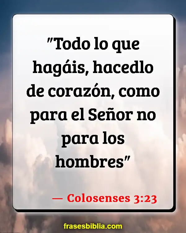 Versículos De La Biblia Convocación (Colosenses 3:23)