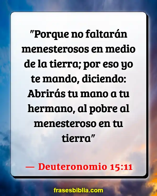 Versículos De La Biblia Pobreza mundial (Deuteronomio 15:11)