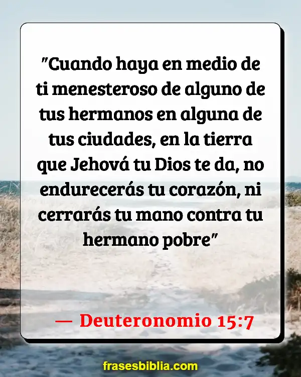 Versículos De La Biblia Limosna (Deuteronomio 15:7)