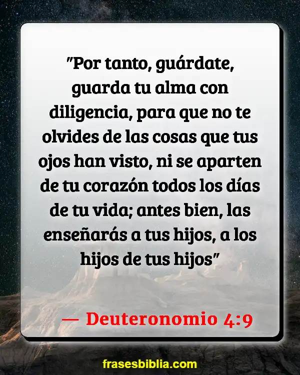 Versículos De La Biblia Madres trabajadoras (Deuteronomio 4:9)