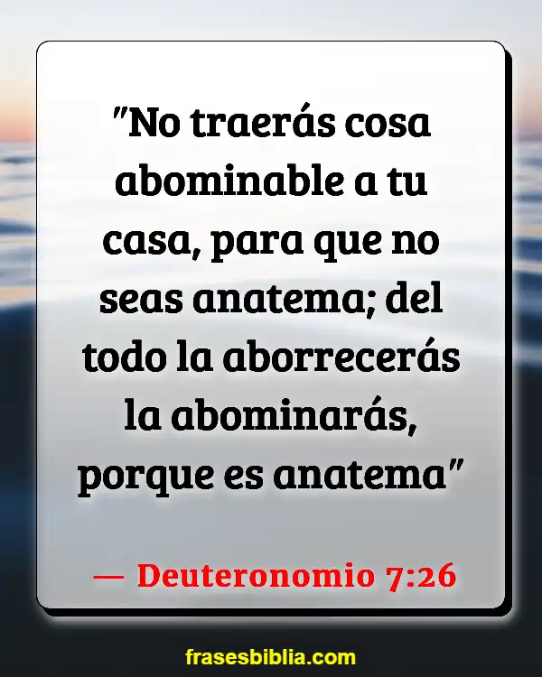 Versículos De La Biblia Idólatras (Deuteronomio 7:26)