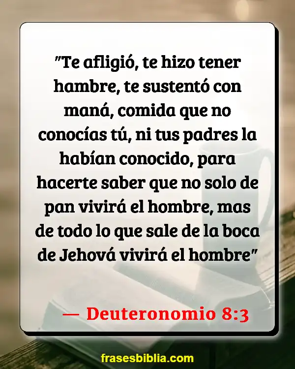 Versículos De La Biblia Hambre mundial (Deuteronomio 8:3)