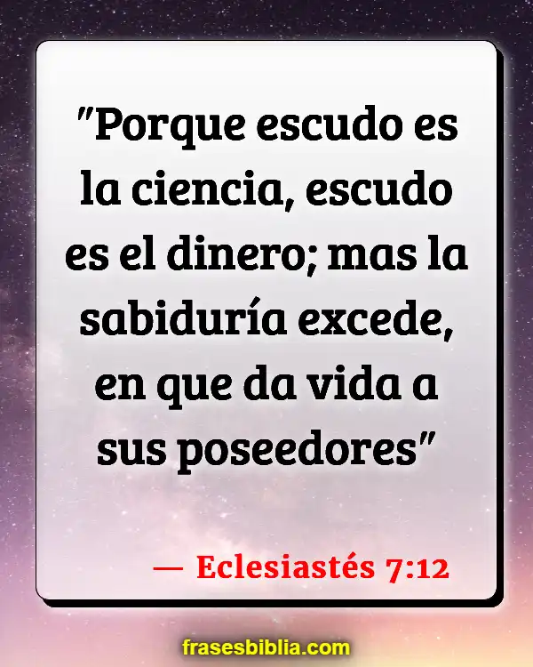 Versículos De La Biblia Palabra de conocimiento (Eclesiastés 7:12)