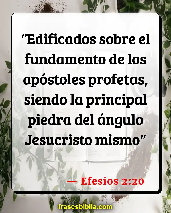 Versículos De La Biblia Preguntando (Efesios 2:20)