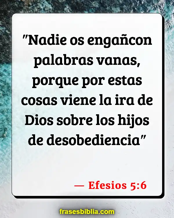Versículos De La Biblia Sus palabras (Efesios 5:6)