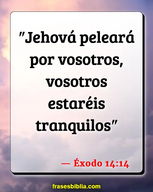 Versículos De La Biblia Calmar el miedo (Éxodo 14:14)