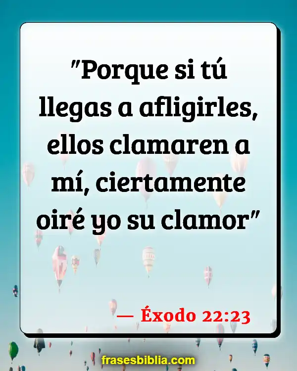 Versículos De La Biblia Salarios (Éxodo 22:23)