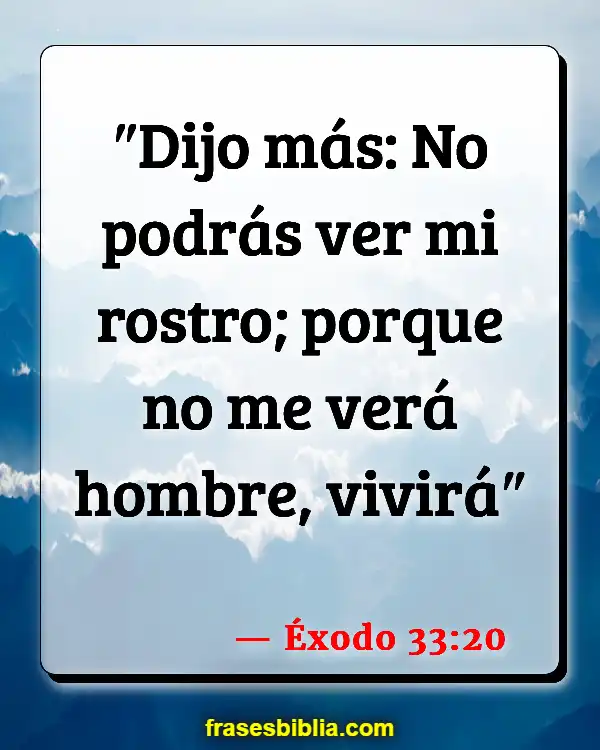 Versículos De La Biblia Admiración (Éxodo 33:20)