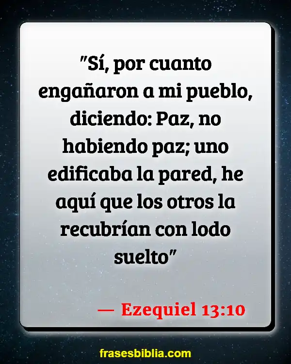 Versículos De La Biblia Relativismo (Ezequiel 13:10)