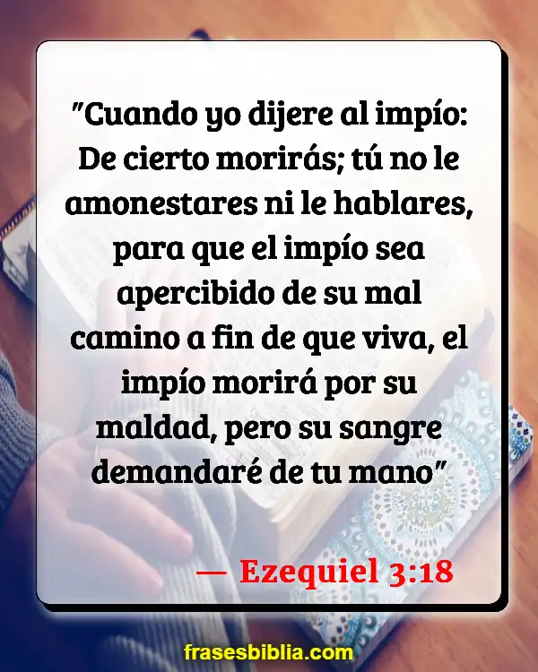 Versículos De La Biblia Confrontación bíblica (Ezequiel 3:18)