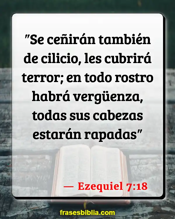 Versículos De La Biblia Calvicie (Ezequiel 7:18)